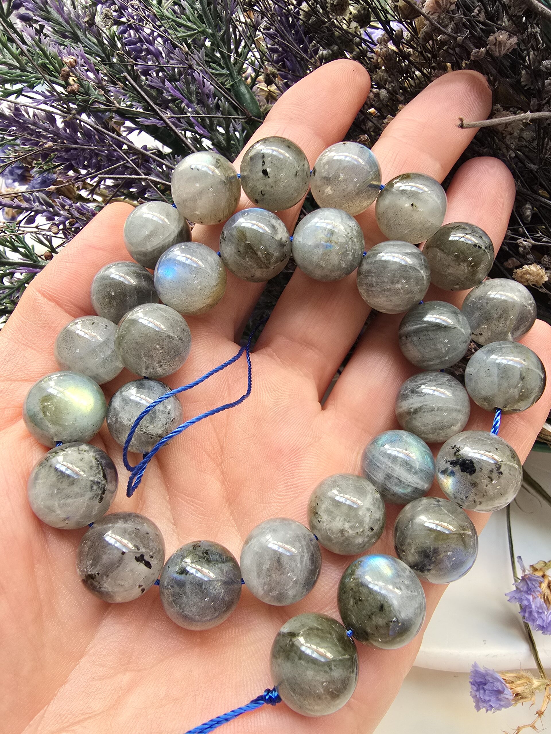 14 MM Küre Kesim Labradorit Taşı