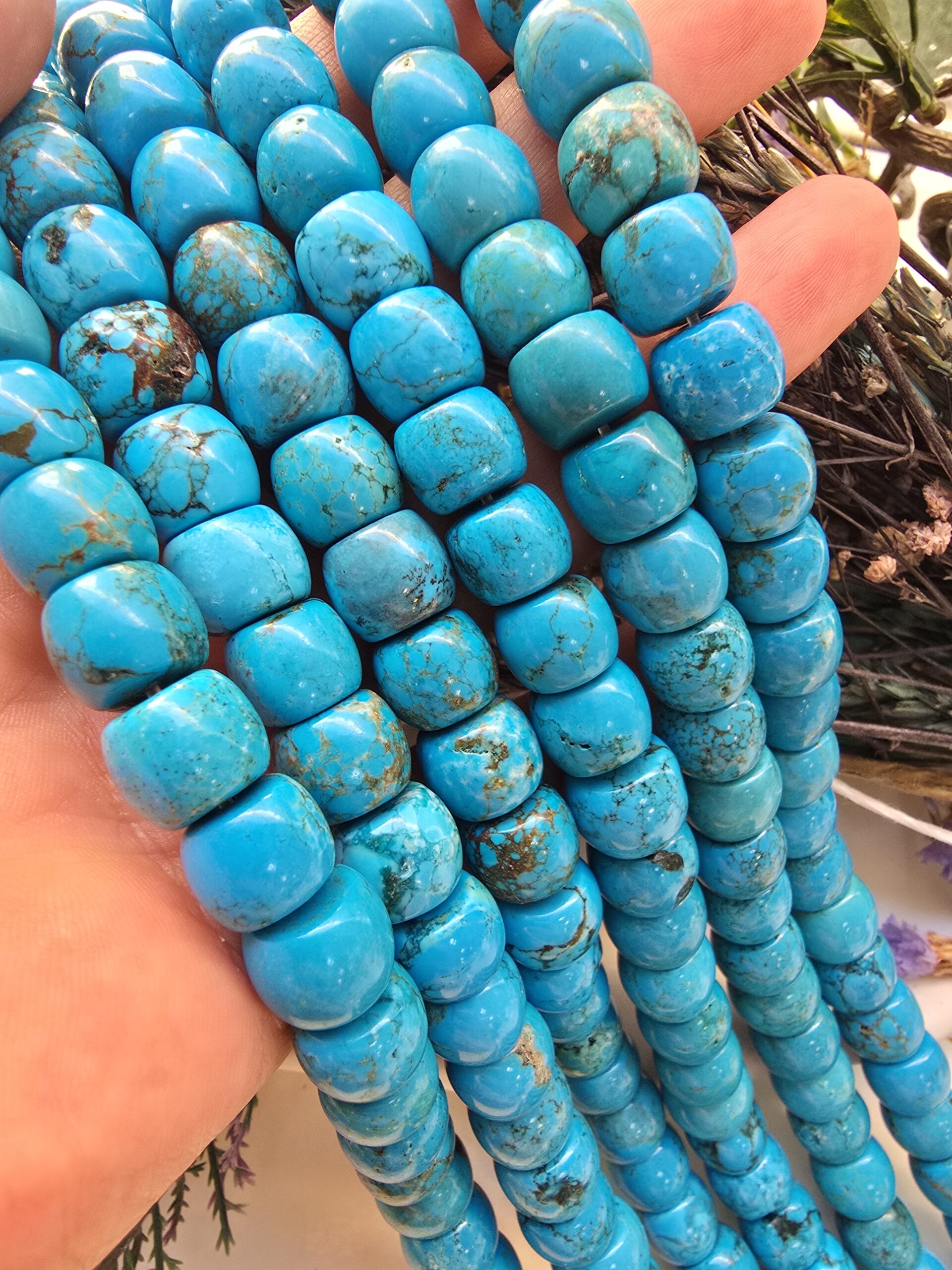 12x8 MM Rondela Turkuaz Taşı