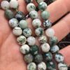 8 MM Faset Yosun Akik Doğal Taş