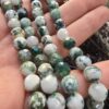 8 MM Faset Yosun Akik Doğal Taş - Görsel 2