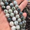 10 MM Faset Yosun Akik Doğal Taş - Görsel 2