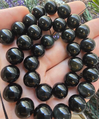 Alternative view of 10 MM Küre Silver Obsidyen Taşı