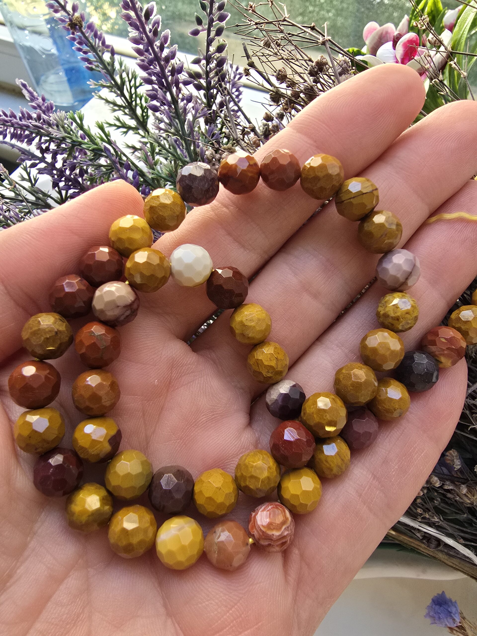 8 MM Faset Mokait Jasper Taşı - Görsel 2