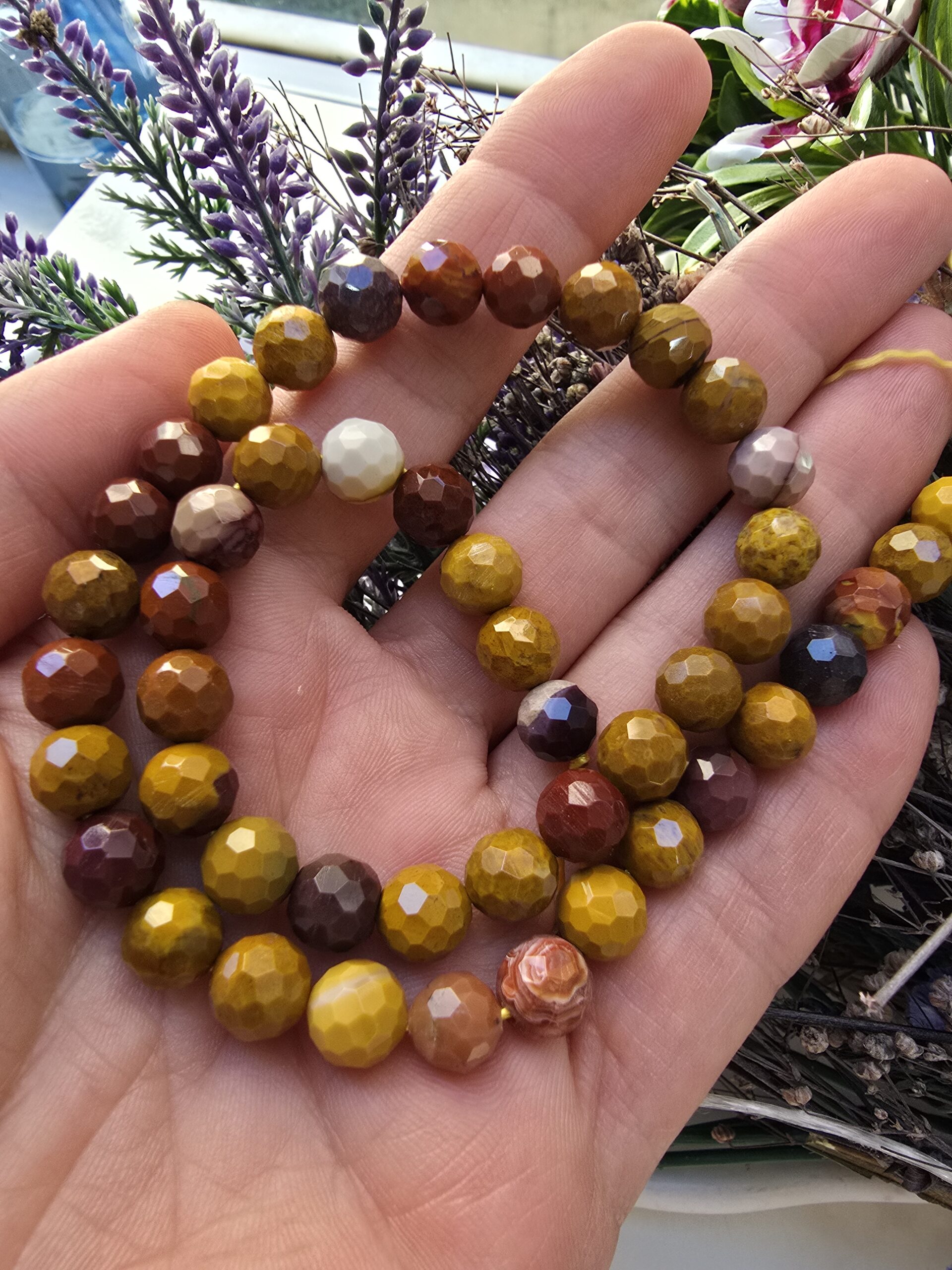 8 MM Faset Mokait Jasper Taşı