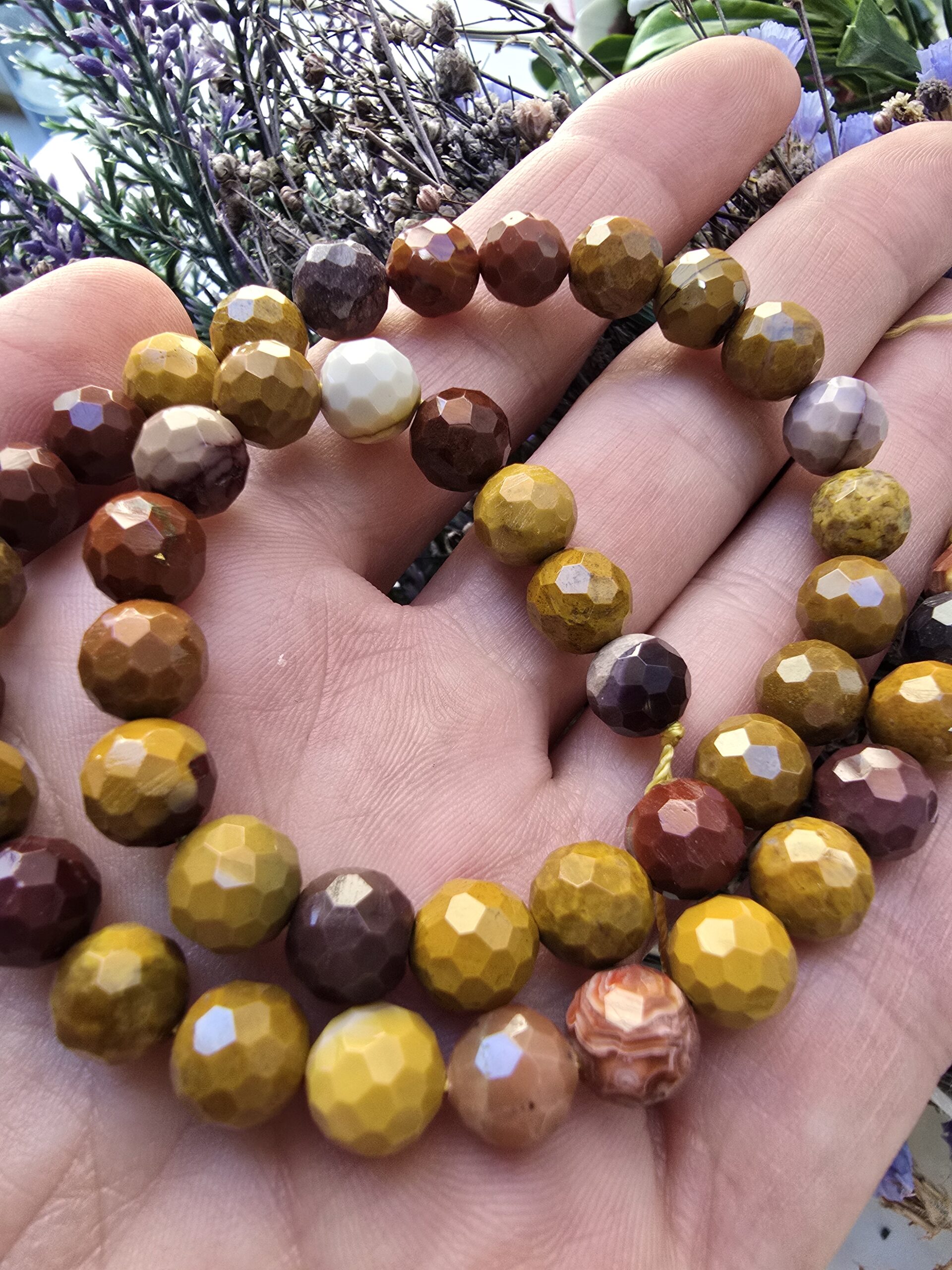 8 MM Faset Mokait Jasper Taşı - Görsel 3