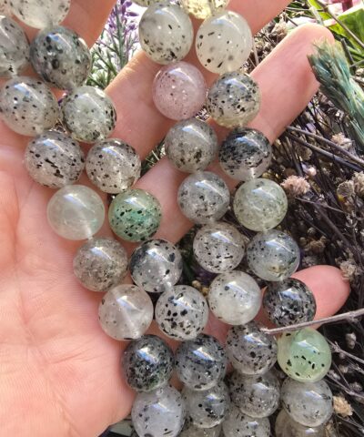 12 MM Benekli Güney Amerika Krizokol Doğal Taş Dizi - Görsel 3