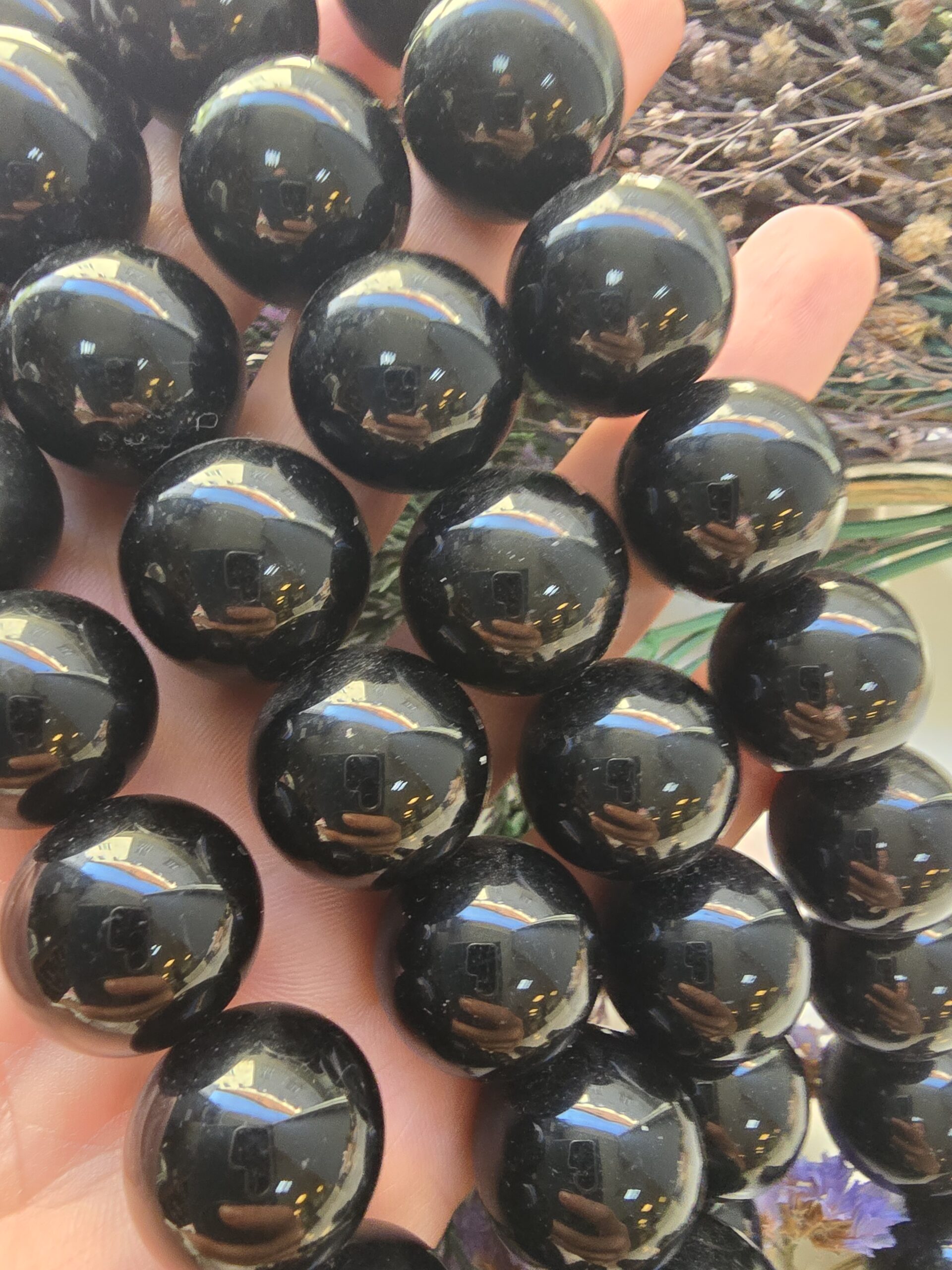 20 MM Küre Oniks Doğal Taş Dizi