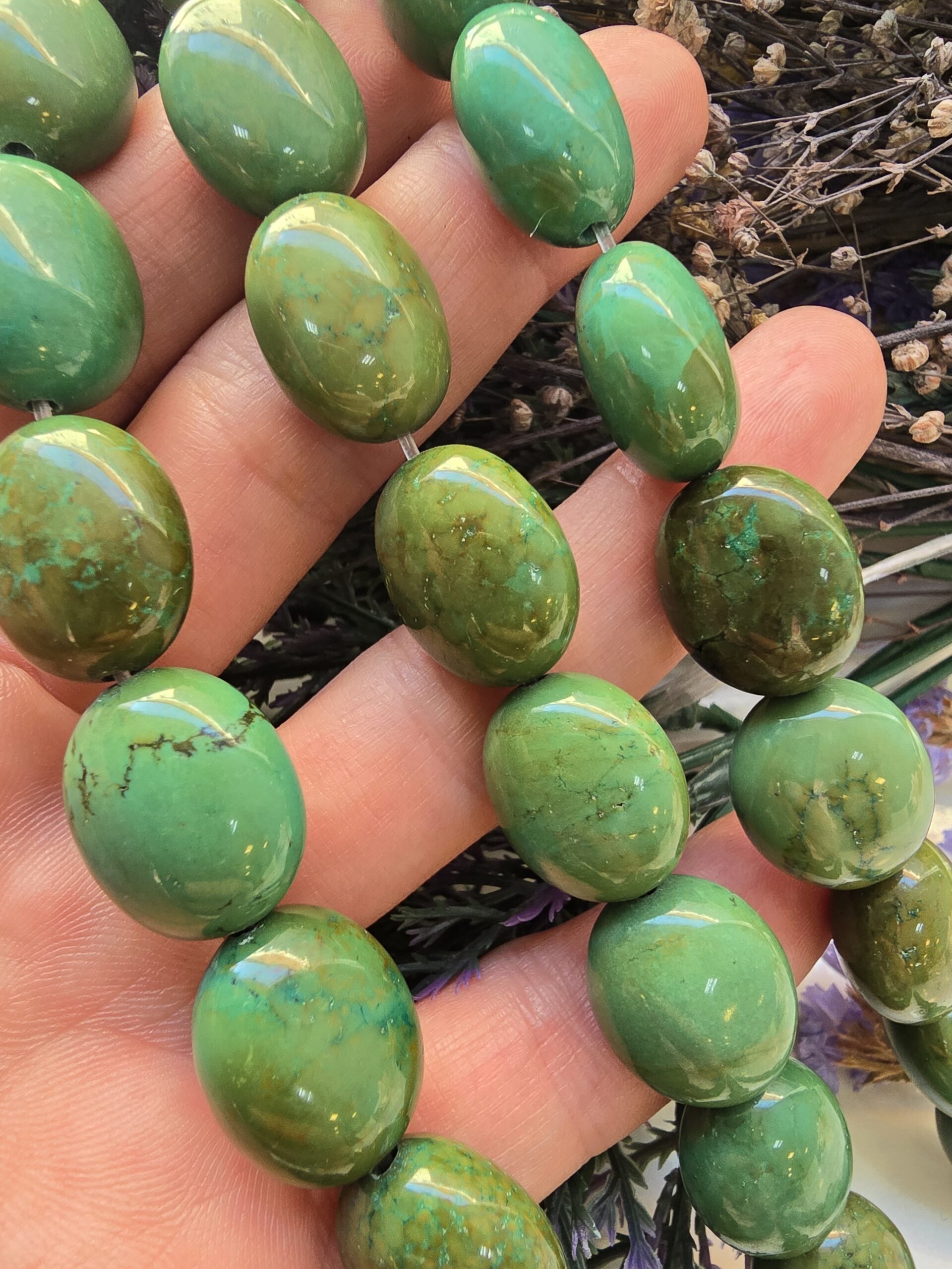 14x18 MM Oval Tablet Turkuaz Taşı