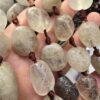 16-18 MM Oval Tambur Dumanlı Kuvars Doğal Taşı - Görsel 2
