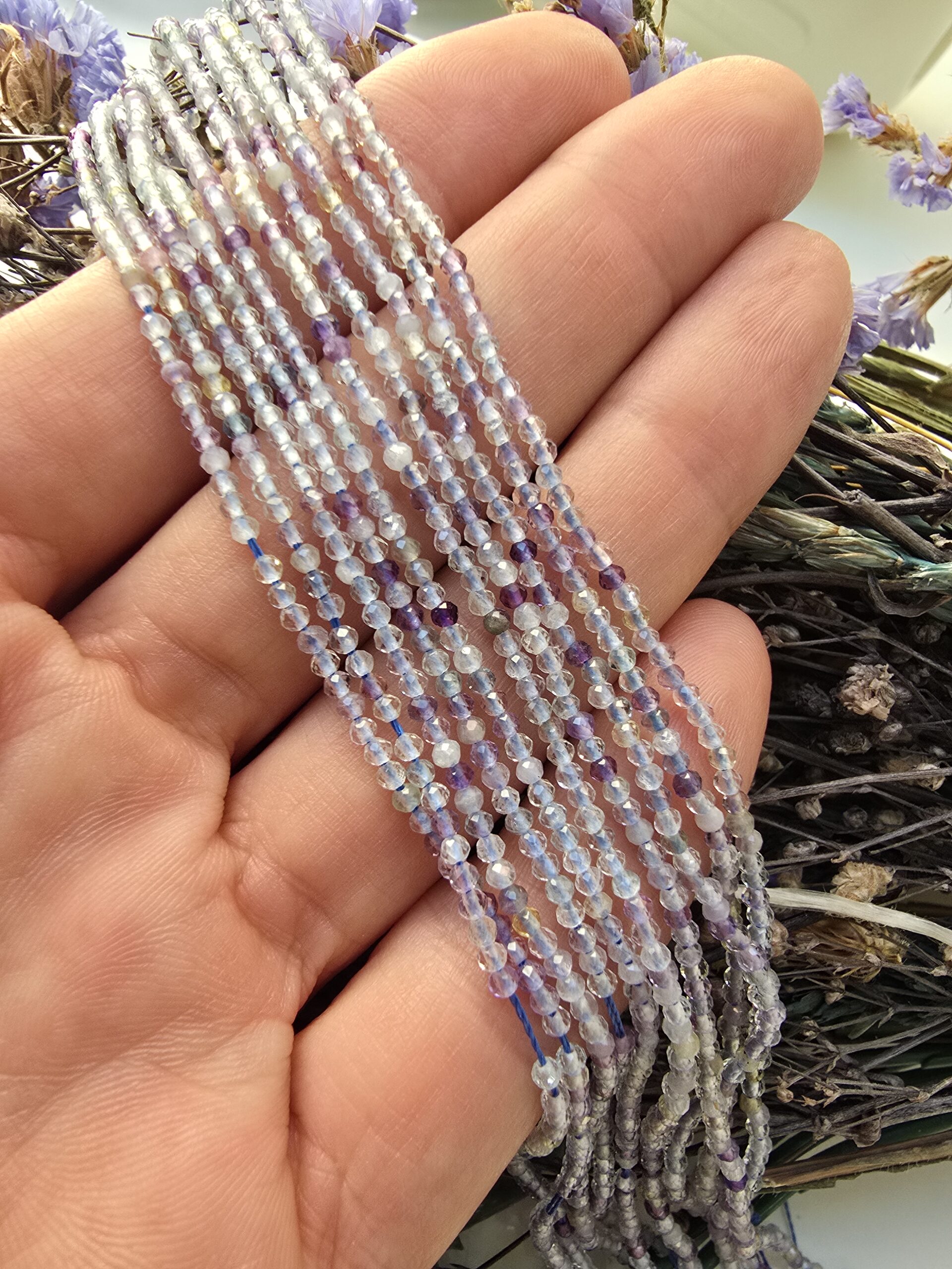 2 MM Fasetli Florit Doğal Taşı