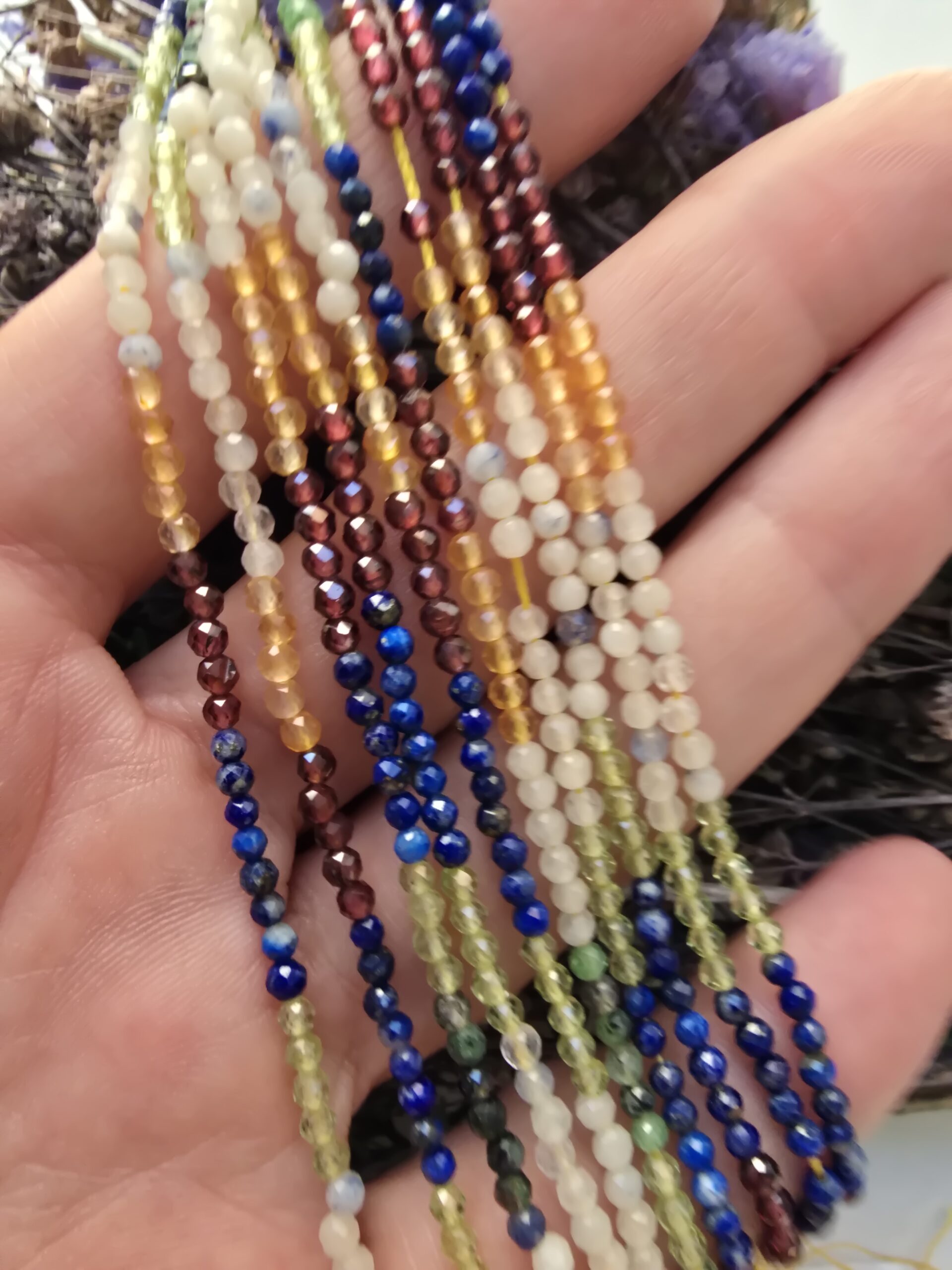 3 MM AAA Faset Mix Çakra Taşı