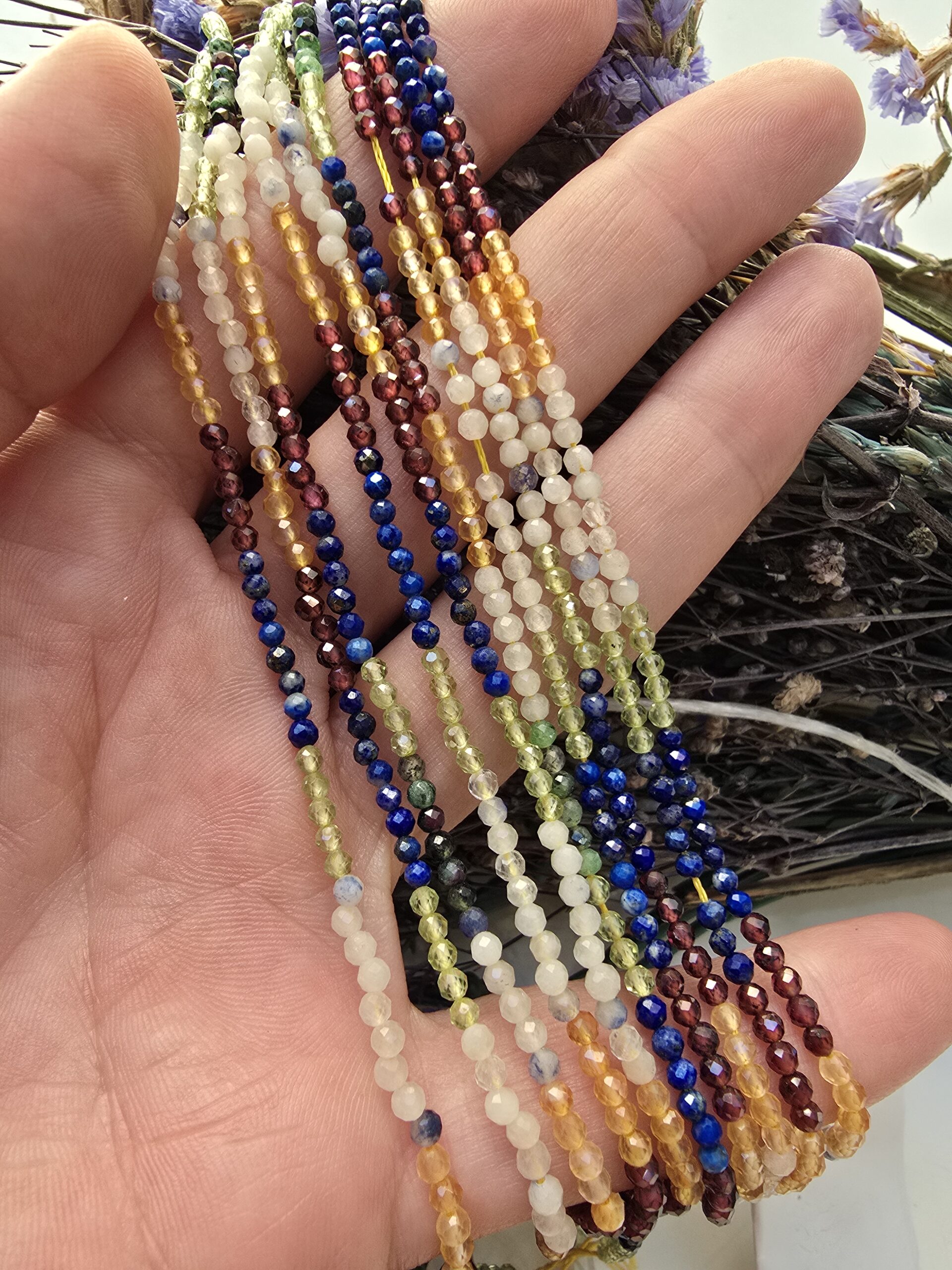 3 MM AAA Faset Mix Çakra Taşı - Görsel 2