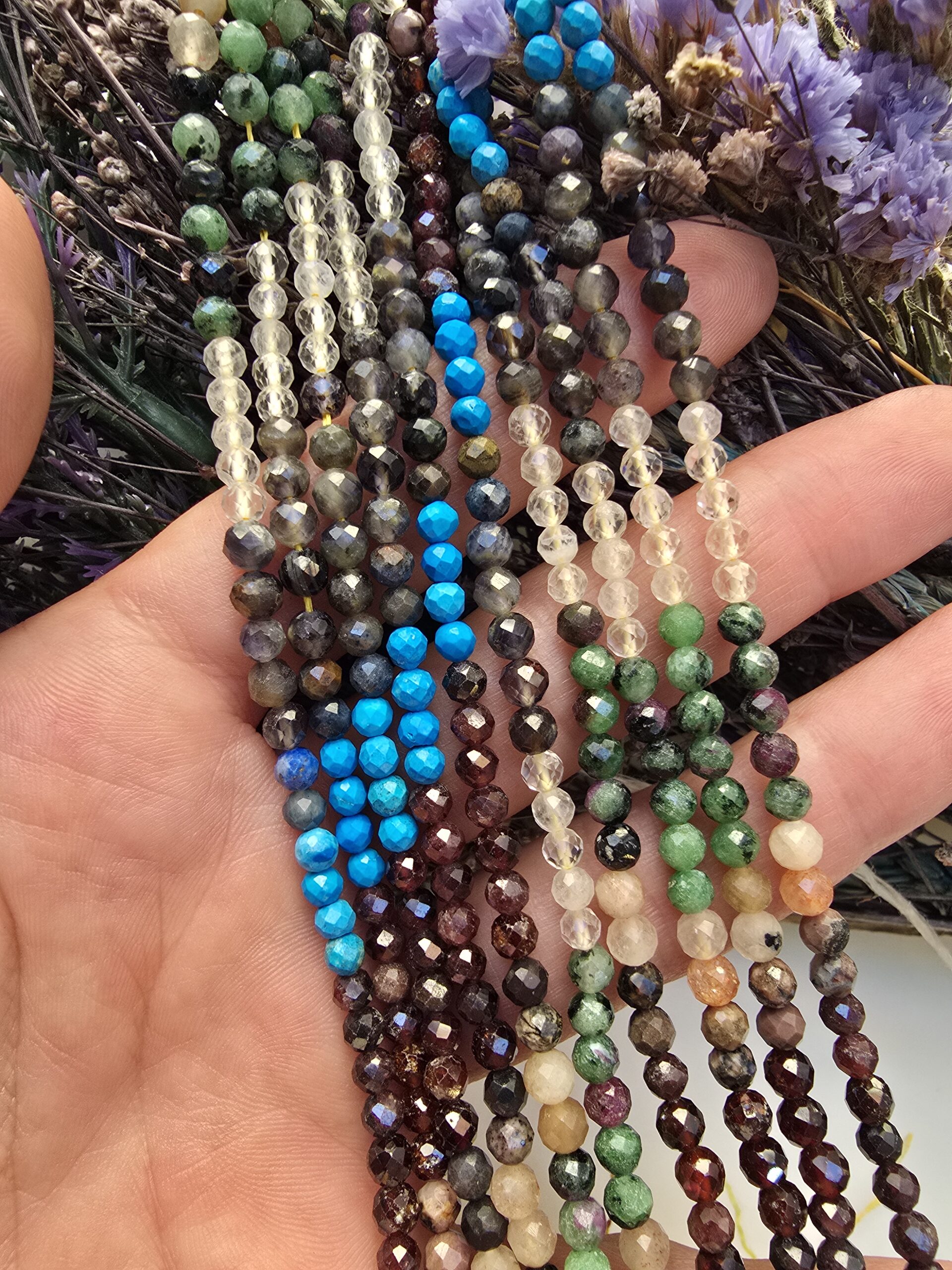 4 MM AAA Faset Mix Çakra Taşı - Görsel 5