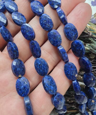8x12 MM Fasetli Oval Lapis Taşı