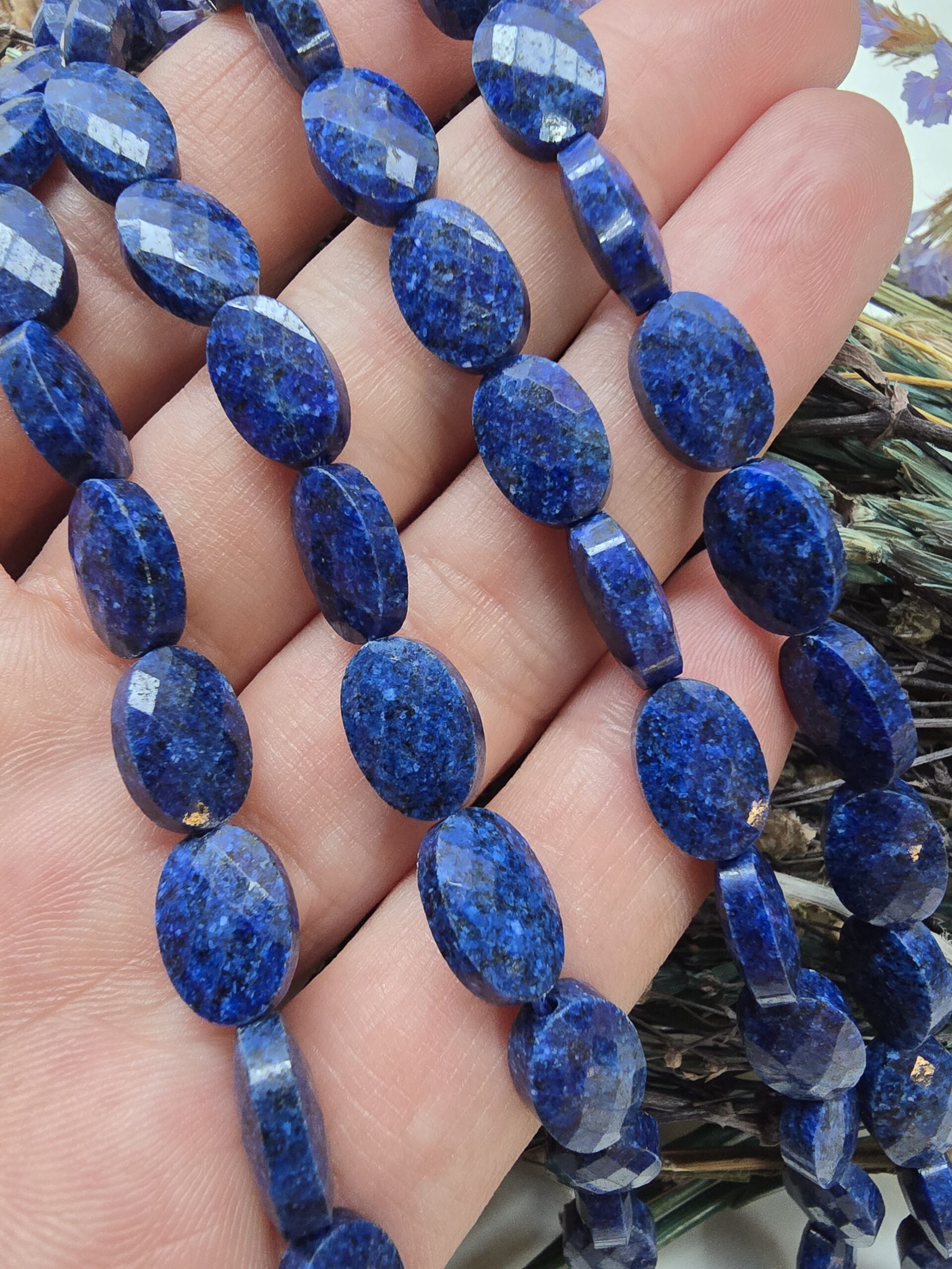 8x12 MM Fasetli Oval Lapis Taşı