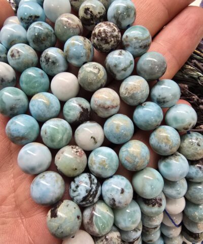 10 MM Larimar Doğal Taş Dizi