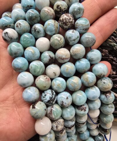 10 MM Larimar Doğal Taş Dizi - Görsel 3