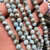 6 MM Faset Larimar Doğal Taş Dizi - Görsel 3
