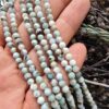 4 MM Faset Larimar Doğal Taş Dizi