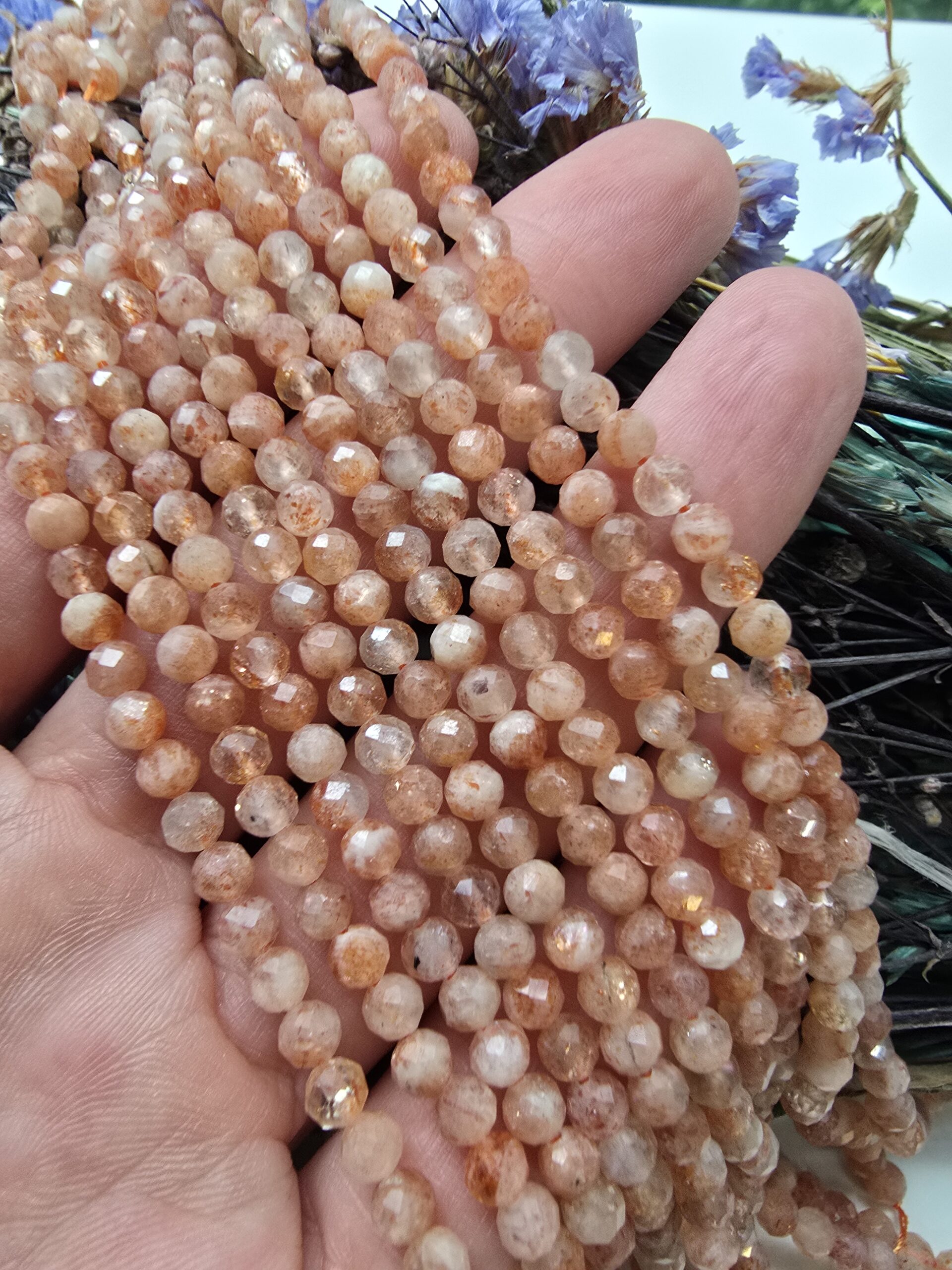 4 MM Faset Güneş Doğal Taş Dizi - Görsel 3