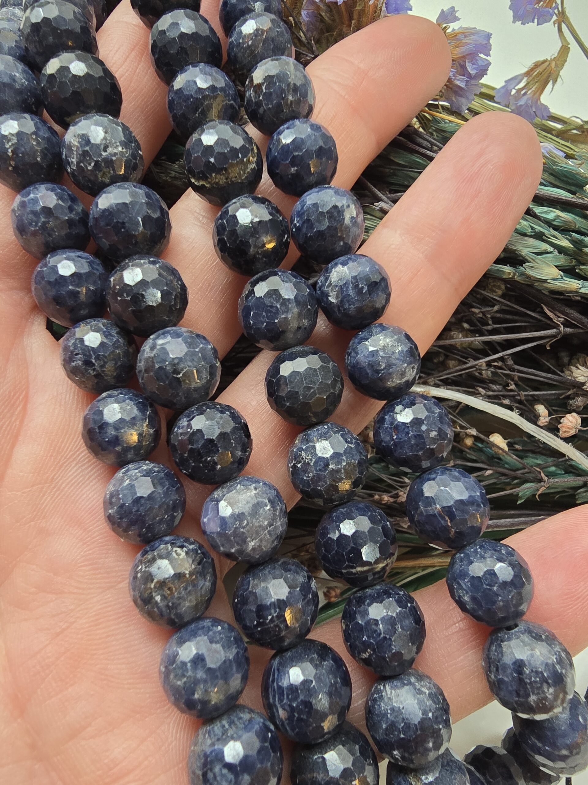 10 MM Faset Orijinal Safir Doğal Taş Dizi - Görsel 4