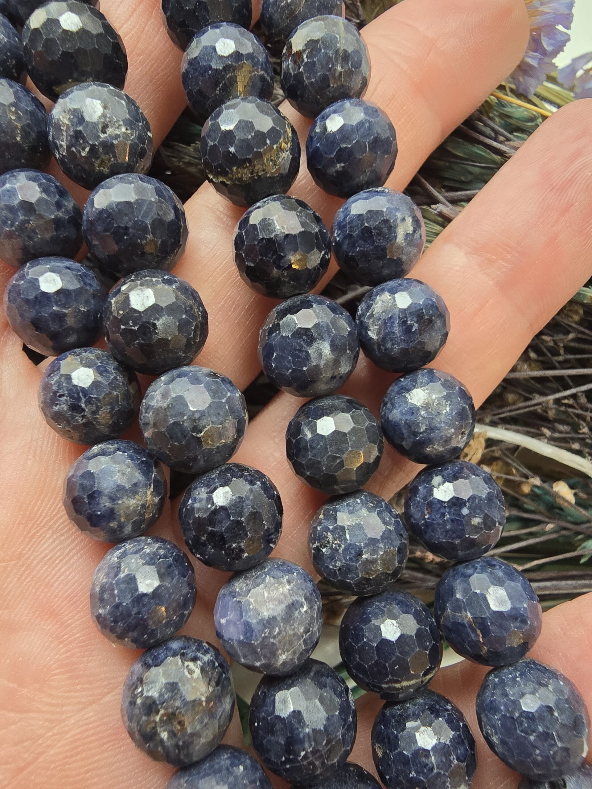 10 MM Faset Orijinal Safir Doğal Taş Dizi - Görsel 2
