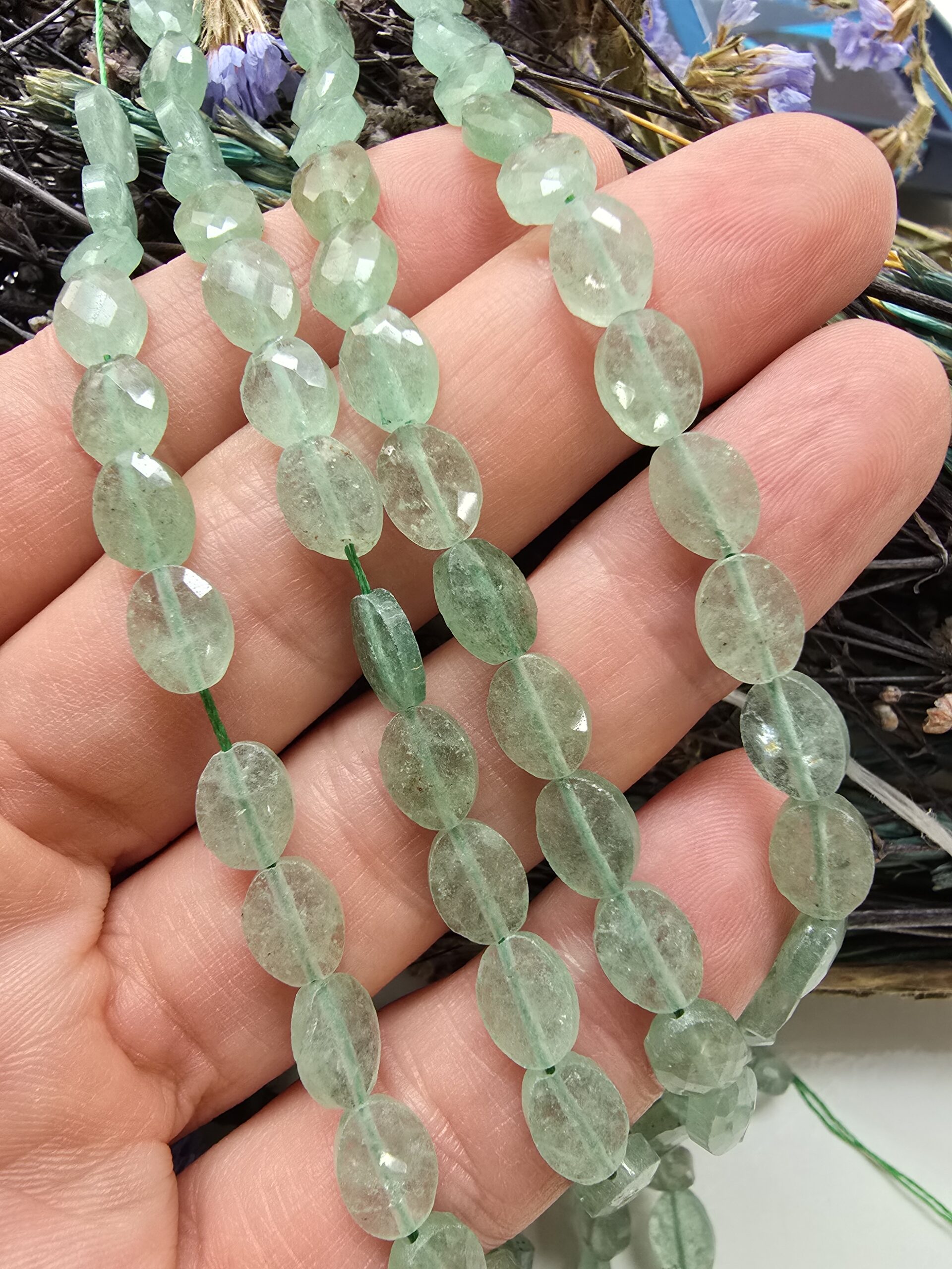 6x8 MM Fasetli Oval Aventurin Taşı