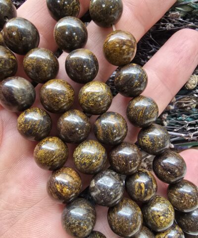 10 MM Bronzit Doğal Taş Dizi