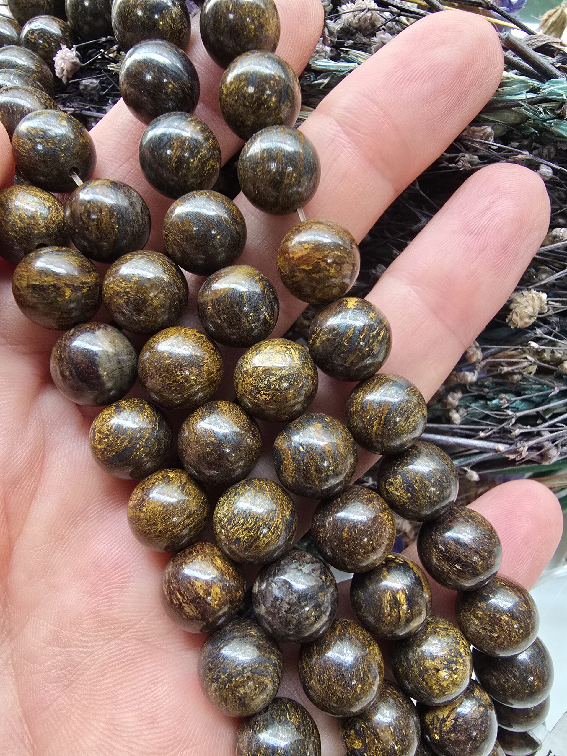 10 MM Bronzit Doğal Taş Dizi - Görsel 3
