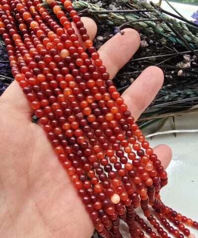 4 MM Kırmızı Ateş Kuvars Taşı