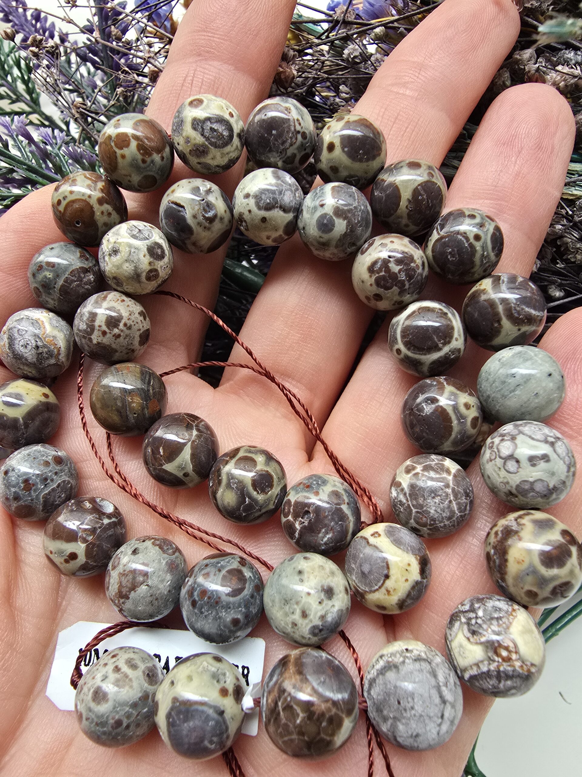10 MM AAA Leopar Jasper Doğal Taş Dizi - Görsel 3