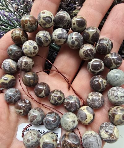 10 MM AAA Leopar Jasper Doğal Taş Dizi