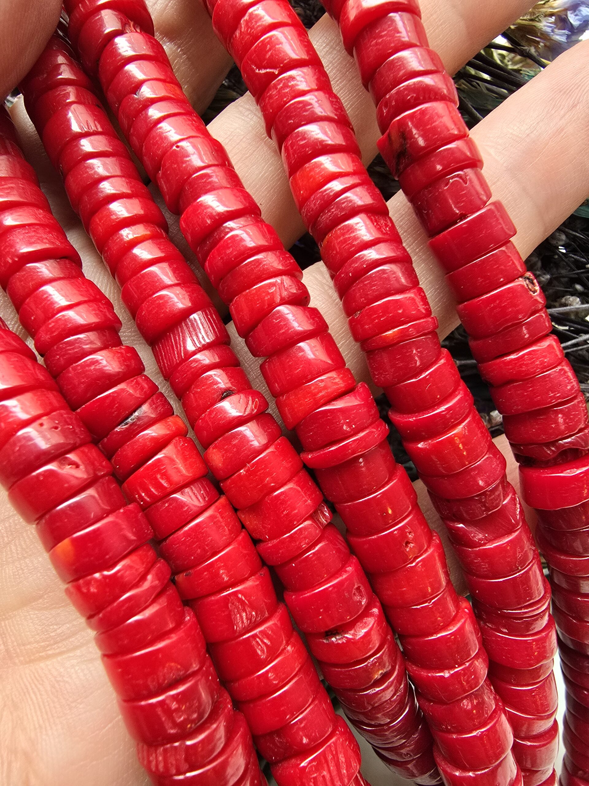 9x3 MM Disk Mercan Taşı - Görsel 3