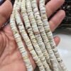 8x3 MM Disk Beyaz Turkuaz Taşı - Görsel 3