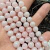 8 MM Küre Pembe Kuvars Taşı - Görsel 2
