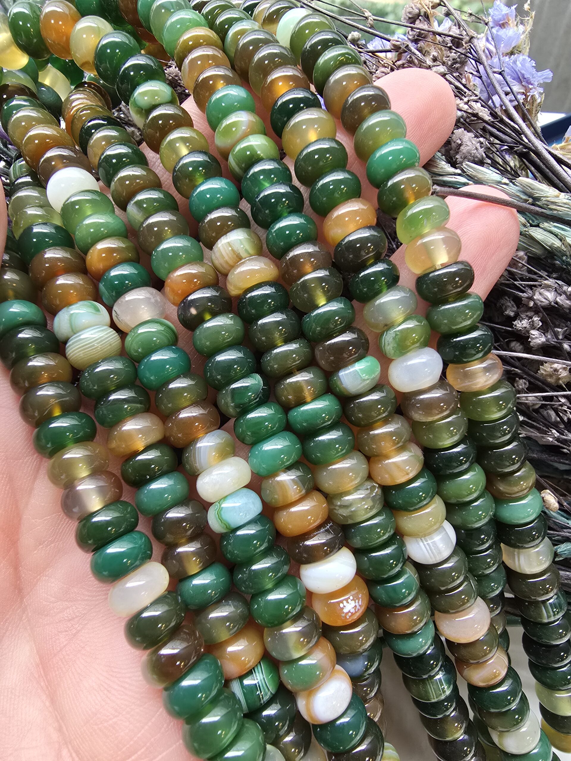 8x5 MM Rondela Hint Akik Taşı