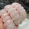 Bileklik Pembe Kuvars Doğal Taş - Görsel 7