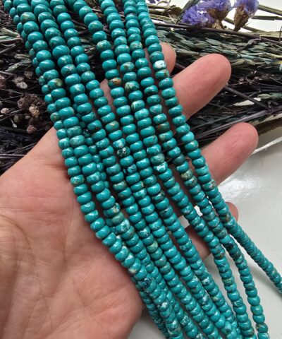 6X4 MM Rondela Turkuaz TaşI