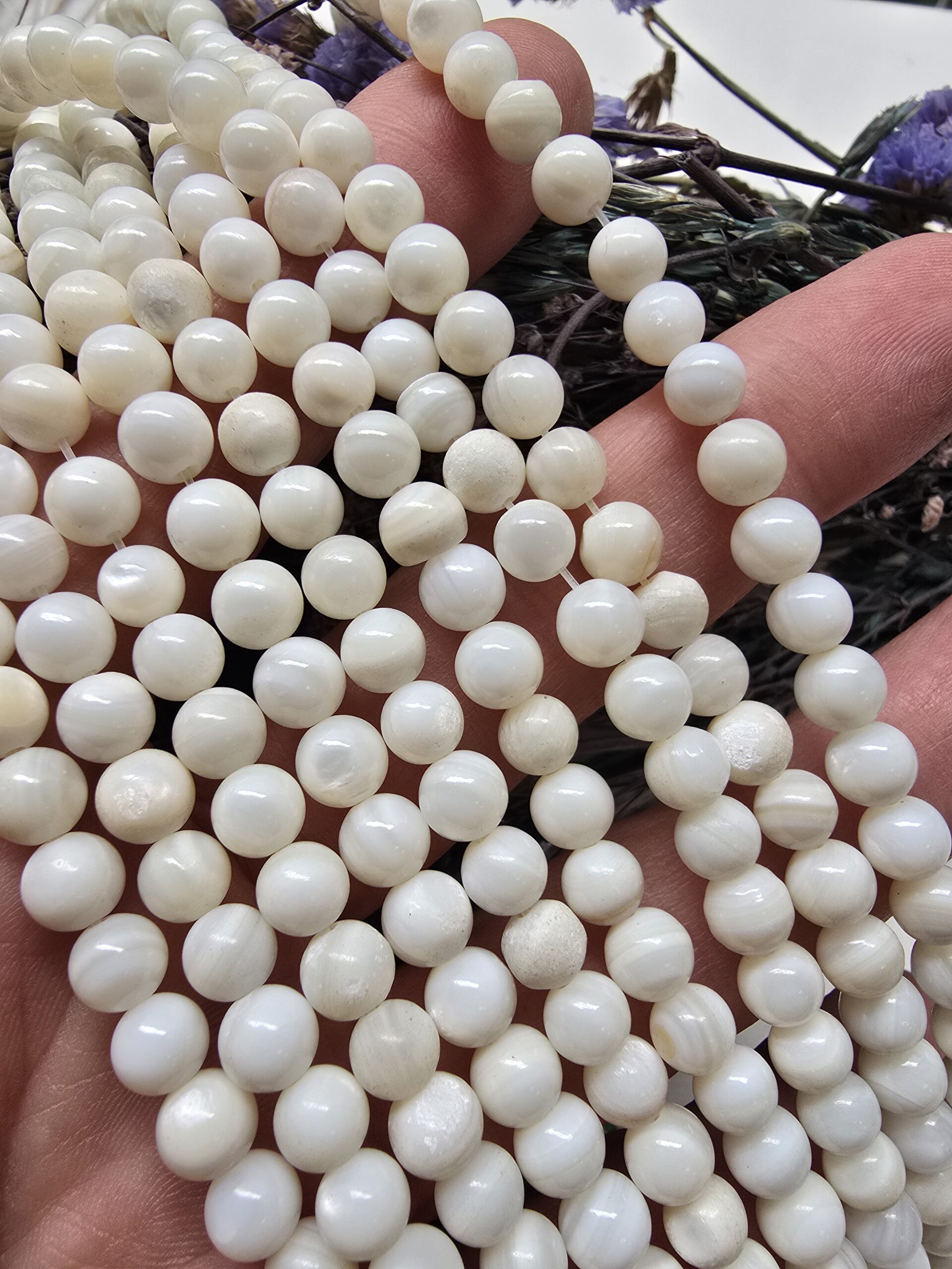 6 MM Küre Sedef Küre Kesim Doğal Taş Dizi - Görsel 2