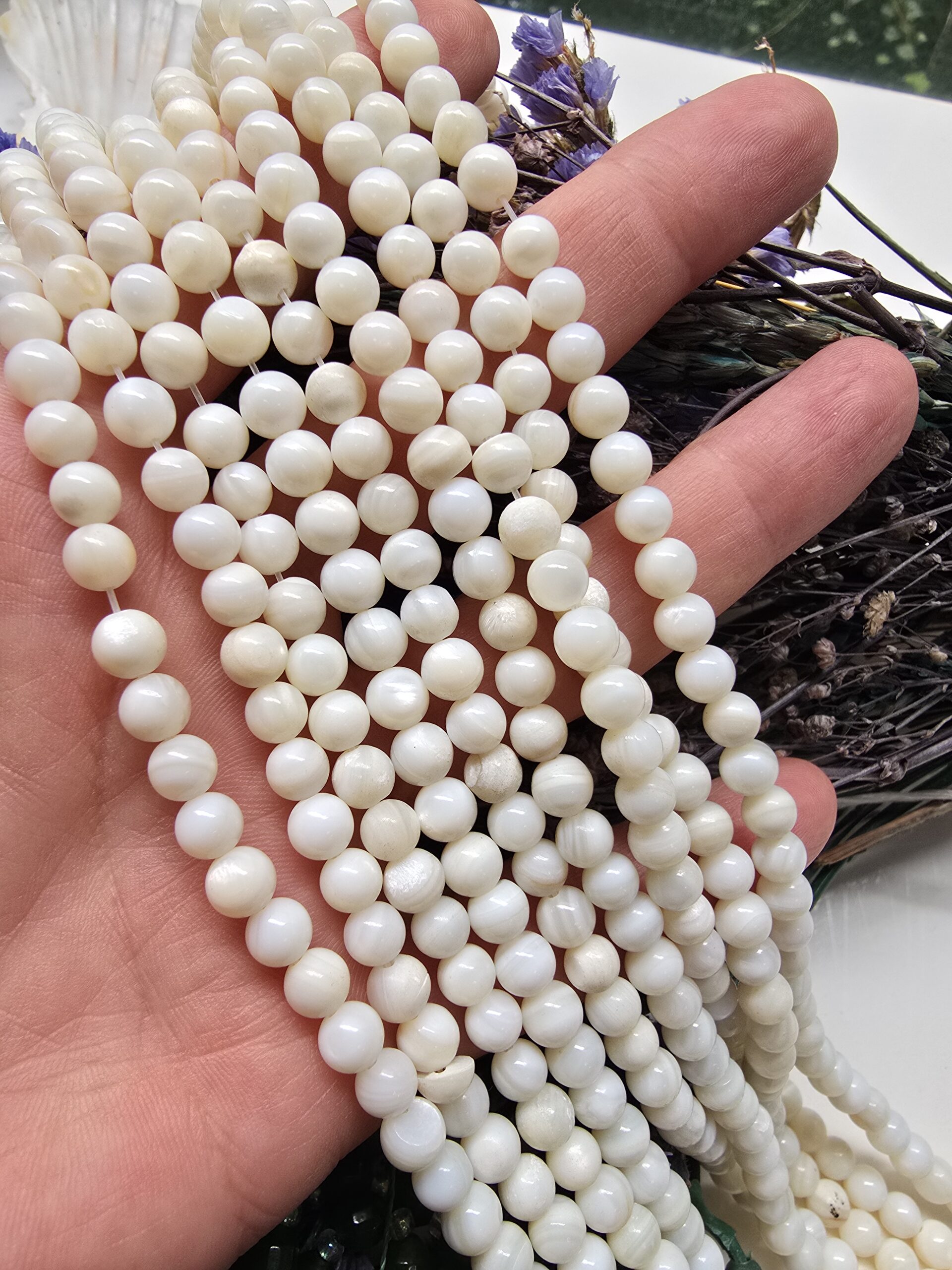 6 MM Küre Sedef Küre Kesim Doğal Taş Dizi - Görsel 3