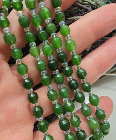 6 MM Piramit Yeşil Akik Taşı