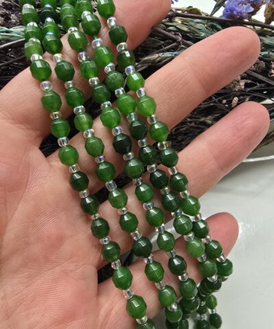 6 MM Piramit Yeşil Akik Taşı - Görsel 3