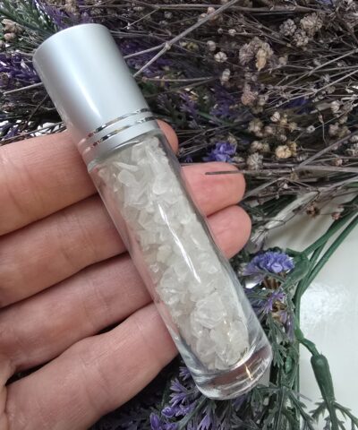 8 CM Roll On Şişe İçerisinde Kırık Kristal Kuvars Taşı