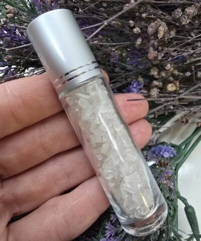 8 CM Roll On Şişe İçerisinde Kırık Kristal Kuvars Taşı - Görsel 3