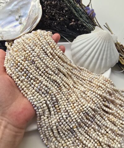 5-6 MM Saten Renkli Ham Doğal Barok İnci