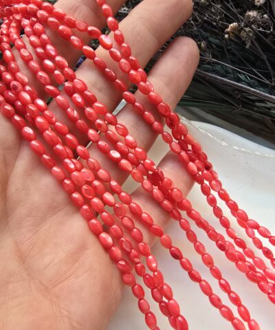 3x4 MM Arpa Kırmızı Renkli Sedef