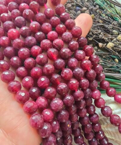 8 MM Faset Kesim Yakut Doğal Taş AAA - Görsel 3