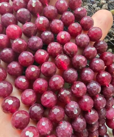 8 MM Faset Kesim Yakut Doğal Taş AAA - Görsel 4