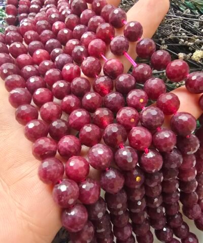 8 MM Faset Kesim Yakut Doğal Taş AAA