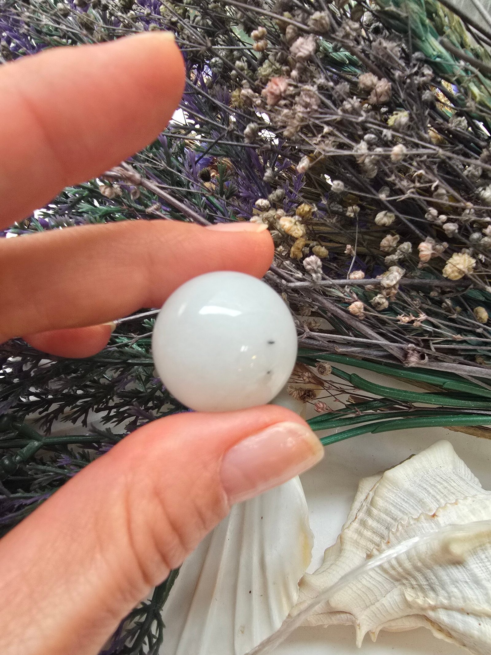 2.5 CM Küre Top Kristal Kuvars Taşı - Görsel 3